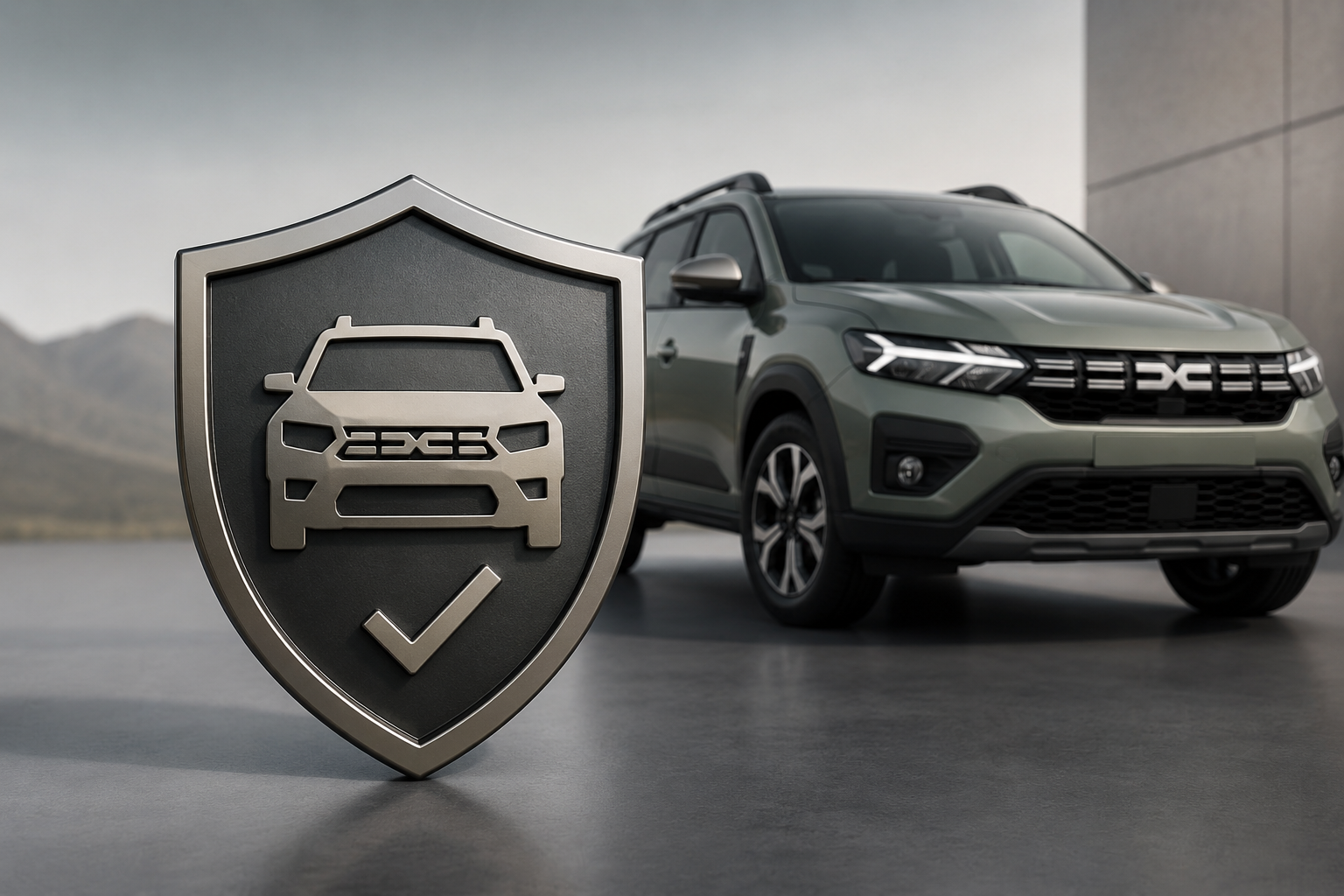 Technicien Dacia inspectant un moteur lors d'une révision sous garantie